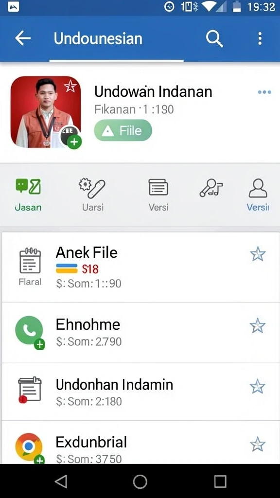 Tampilan antarmuka yang menarik dan muda.