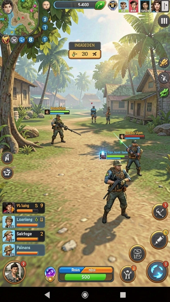 Screenshot menunjukkan grafis yang memukau dengan dunia fantasi yang luas.