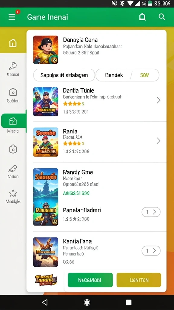 Tampilan awal dari aplikasi BENTO123 yang ceria.