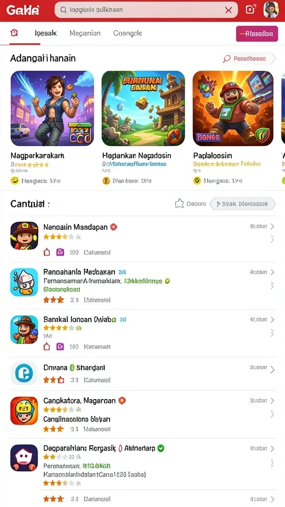 Tampilan awal yang menawan dan interaktif.