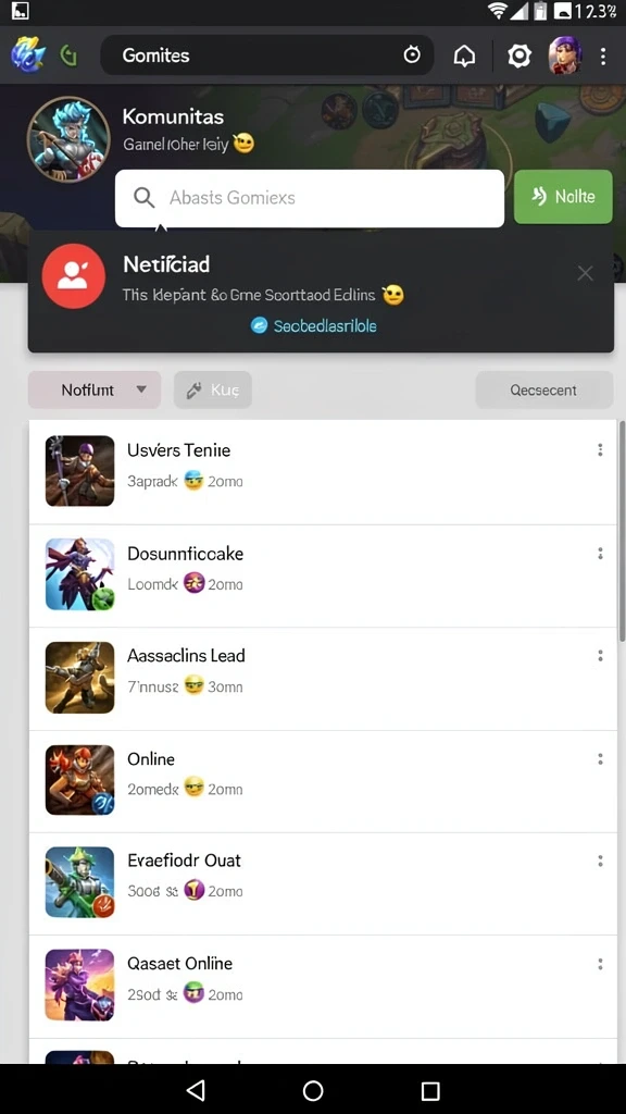 Penggambaran mode multiplayer dengan teman-teman.
