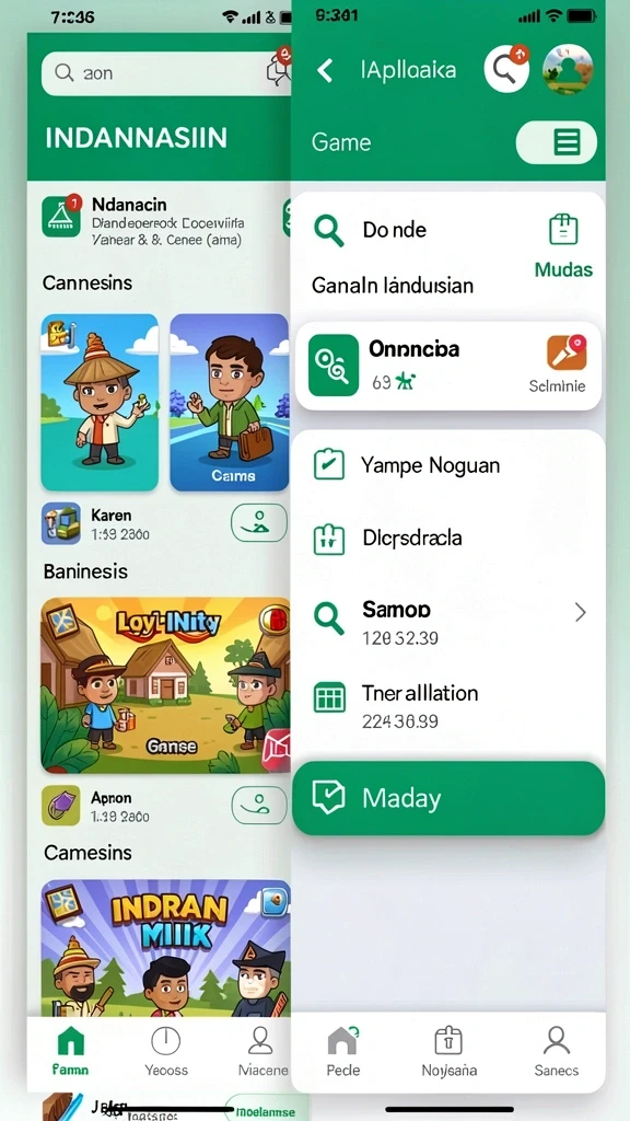 Tampilan antarmuka yang user-friendly.