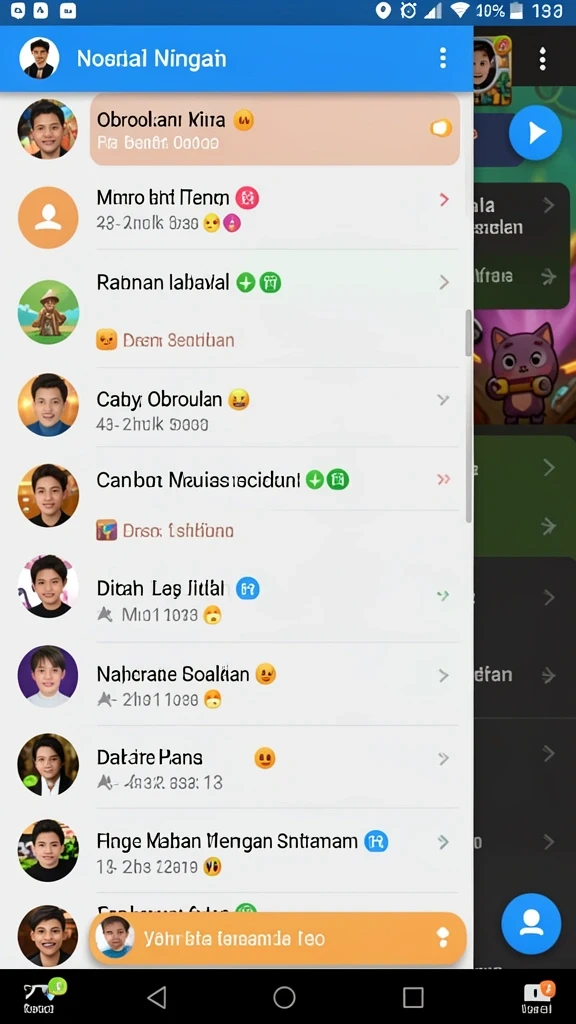 Screenshot menunjukkan karakter utama dalam aksi dramatis.