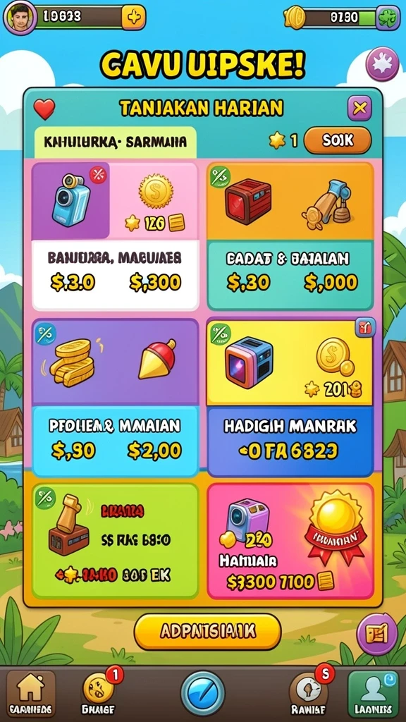 Mode permainan yang beragam dan seru.