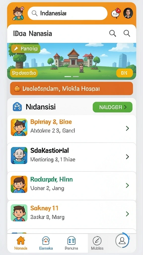 Karakter yang beragam siap untuk dimainkan.