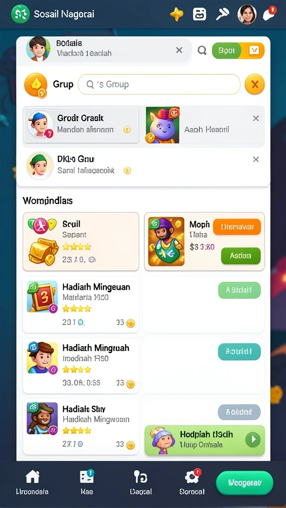 Pengalaman bermain yang mendebarkan dengan banyak tantangan.