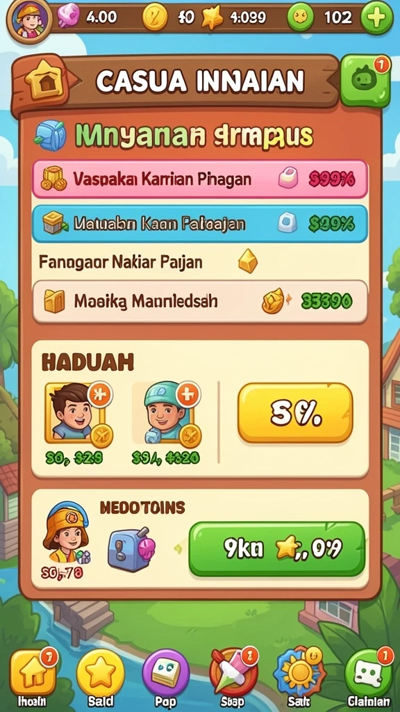 Pengalaman bermain yang menyenangkan dan mendebarkan.