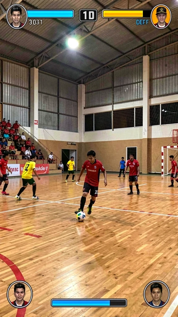 Tangkapan layar menampilkan karakter utama dalam aksi.