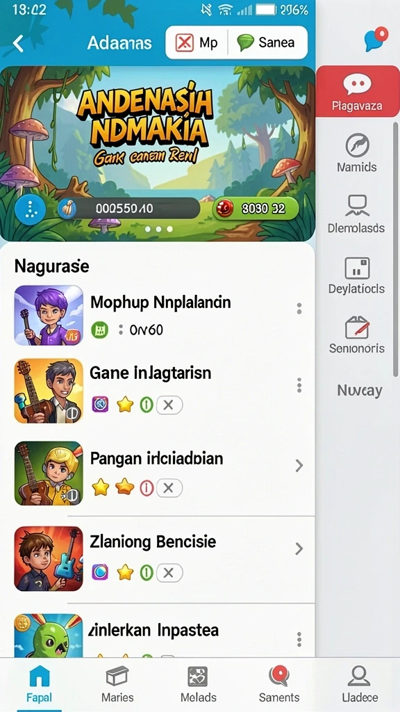 Karakter-karakter unik untuk dipilih dalam game.
