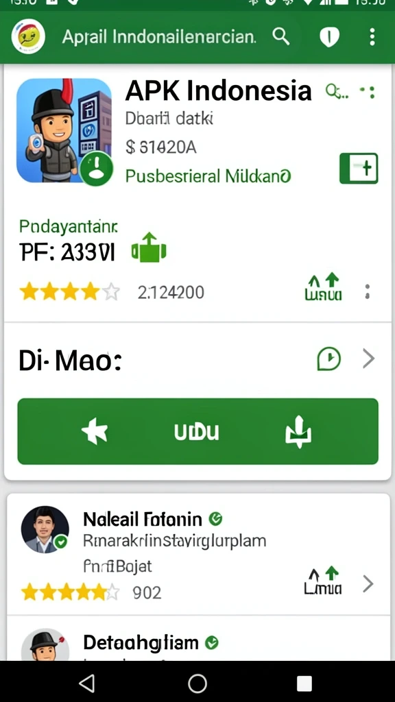 Tampilan karakter utama yang menarik dan penuh warna.