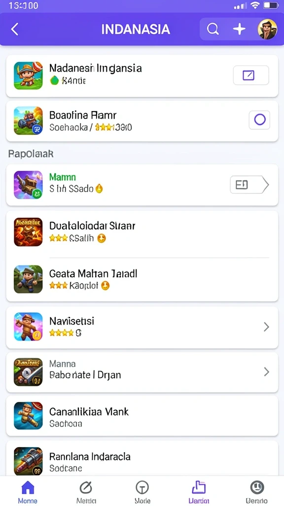 Tampilan awal yang menarik dan mudah dinavigasi.