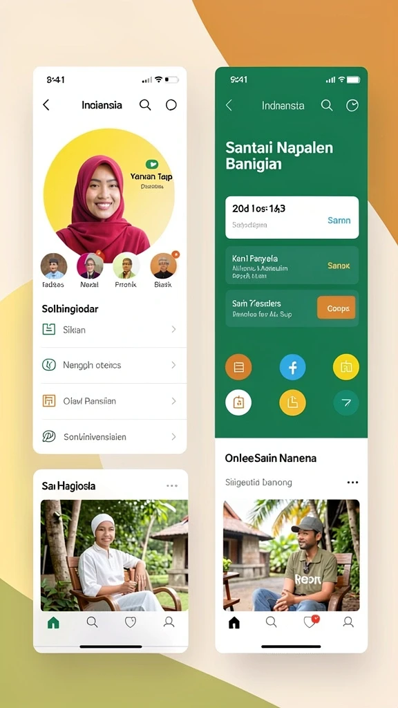 Pemandangan kerajaan yang indah dan beragam.