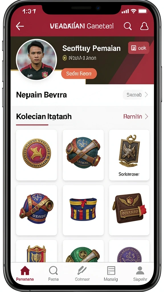 Tampilan awal yang menarik dan user-friendly.