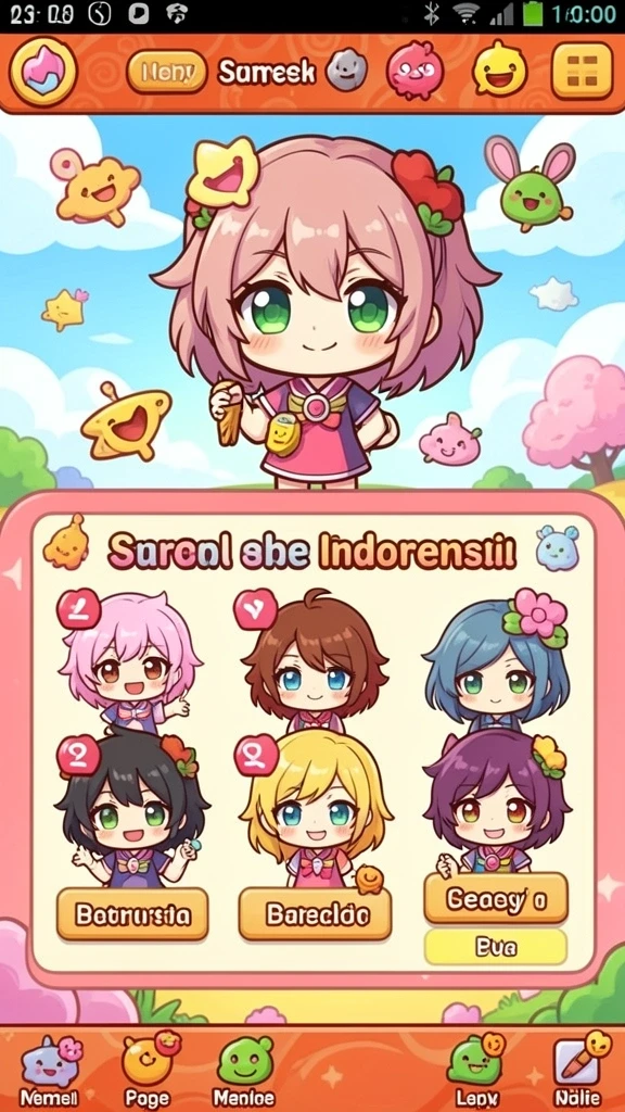 Tampilan menu utama yang menarik dan mudah dinavigasi.