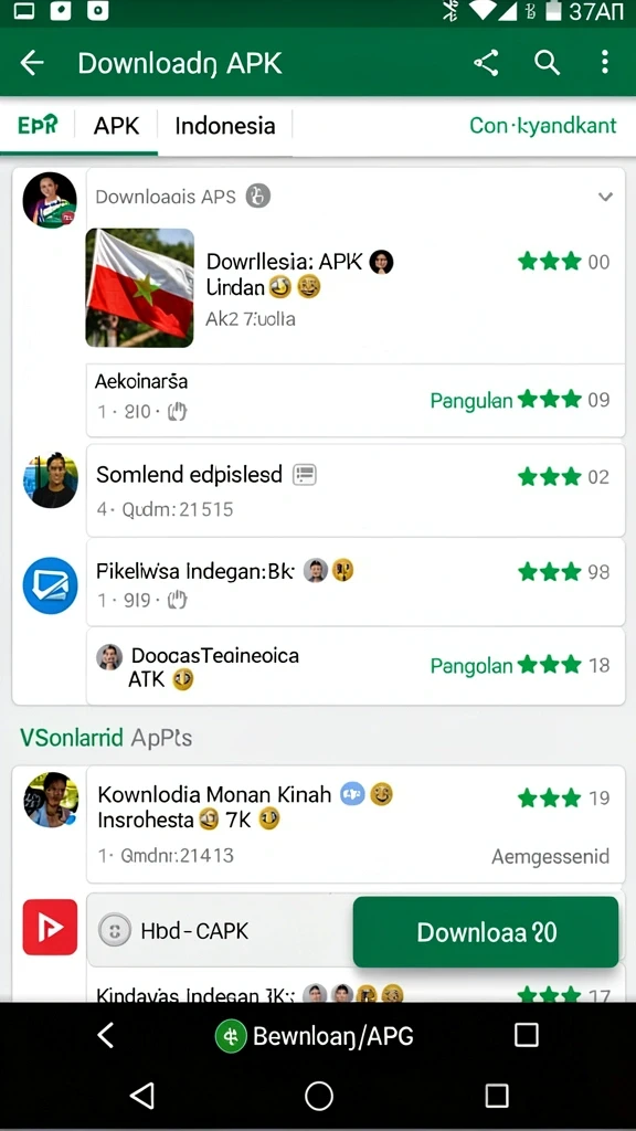 Tampilan antarmuka pengguna yang menarik.