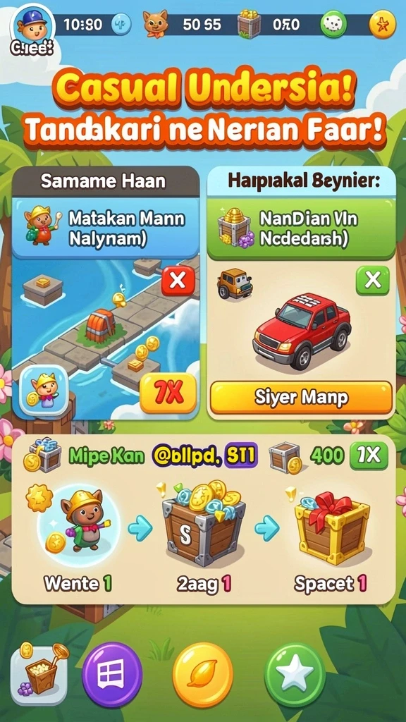 Tampilan awal yang penuh warna dan menarik.