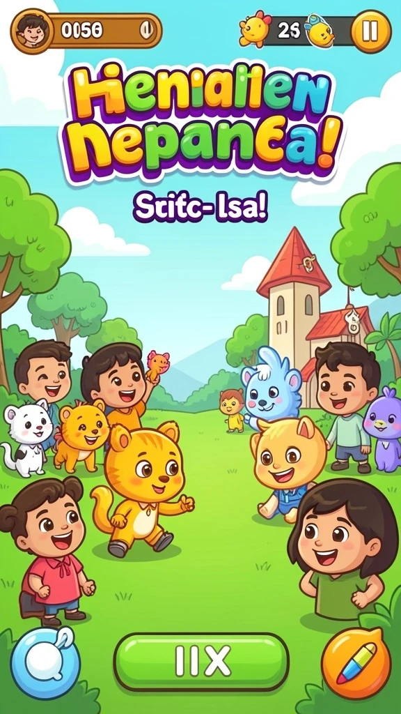 Karakter unik siap untuk petualangan.