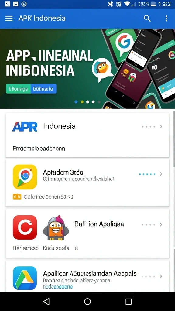 Menu utama yang intuitif dan mudah digunakan.