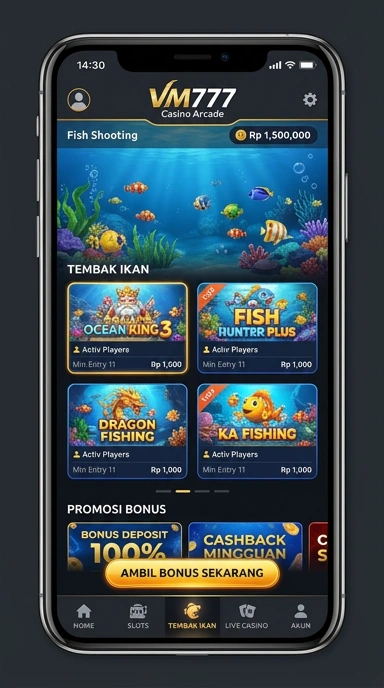 vm777 — layar beranda